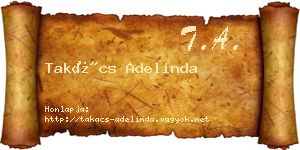 Takács Adelinda névjegykártya